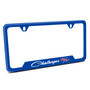 Dodge Challenger R/T Classic Blue Carbon Fiber Texture ABS Plastic 50 States License Plate Frame