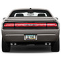 Dodge Challenger R/T Black Carbon Fiber Look ABS Plastic License Plate Frame