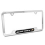 Dodge Scat-Pack Full Color UV-LED Printed on Black Dome Chrome Stainless Steel License Plate Frame