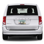 Dodge Grand-Caravan UV-LED Printed on Black Dome Chrome Stainless Steel License Plate Frame