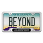 Dodge Durango UV-LED Printed on Black Dome Chrome Stainless Steel License Plate Frame