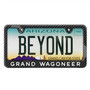 Jeep Grand Wagoneer Black Carbon Fiber Look ABS Plastic License Plate Frame