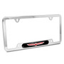 Jeep Trailhawk UV-LED Printed on Black Dome Chrome Stainless Steel License Plate Frame