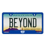 Jeep Grill Blue Carbon Fiber Texture ABS Plastic 50 States License Plate Frame