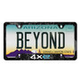 Jeep 4xe Printed Real Black Forged Carbon Fiber License Plate Frame