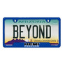 HEMI Powered Blue Carbon Fiber Texture ABS Plastic 50 States License Plate Frame