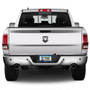 HEMI Powered Blue Carbon Fiber Texture ABS Plastic 50 States License Plate Frame