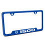 RAM 1500 Blue Carbon Fiber Texture ABS Plastic 50 States License Plate Frame