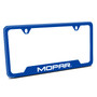 Mopar Blue Carbon Fiber Texture ABS Plastic 50 States License Plate Frame
