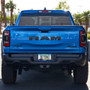 RAM 1500 TRX Blue Carbon Fiber Texture ABS Plastic 50 States License Plate Frame