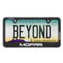 Mopar Black Carbon Fiber Look ABS Plastic License Plate Frame