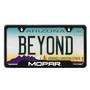 Mopar Black Carbon Fiber Texture ABS Plastic 50 States License Plate Frame