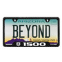 RAM 1500 Black Carbon Fiber Texture ABS Plastic 50 States License Plate Frame