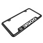RAM 3500 Black Carbon Fiber Texture ABS Plastic 50 States License Plate Frame