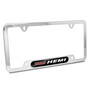 HEMI 392 UV-LED Printed on Black Dome Chrome Stainless Steel License Plate Frame
