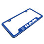 RAM Blue Carbon Fiber Texture ABS Plastic 50 States License Plate Frame