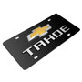 Chevrolet Tahoe 3D Dual Logo Black Stainless Steel License Plate