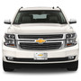 Chevrolet Suburban Gold Bowtie Dual 3D Logo Mirror Chrome Stainless Steel License Plate