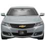 Chevrolet Impala 3D Chrome Logo on Black Carbon Fiber Look Stainless Steel License Plate