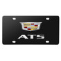 Cadillac ATS 3D New Crest Dual Logo Black Stainless Steel License Plate