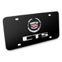 Cadillac CTS 3D Dual Logo Black Stainless Steel License Plate