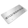 Chevrolet Silverado 3D Nameplate Mirror Chrome Stainless Steel License Plate