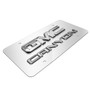 GMC Canyon 3D Dual Logo Mirror Chrome Stainless Steel License Plate