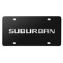 Chevrolet Suburban 3D Nameplate Black Stainless Steel License Plate