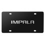Chevrolet Impala 3D Nameplate Black Stainless Steel License Plate