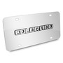 Chevrolet Colorado 3D Nameplate Mirror Chrome Stainless Steel License Plate