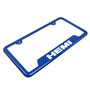 HEMI Logo Blue Carbon Fiber Texture ABS Plastic 50 States License Plate Frame