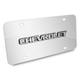 Chevrolet 3D Nameplate Mirror Chrome Stainless Steel License Plate