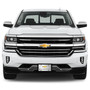Chevrolet Silverado 3D Gold Bowtie Dual Logo Mirror Chrome Stainless Steel License Plate