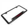 RAM 1500 TRX in Red Real Carbon Fiber Insert Black Stainless Steel License Plate Frame
