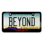 RAM 1500 TRX in Red Printed American-Made Black Metal License Plate Frame