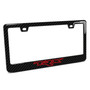 RAM 1500 TRX in Red Printed Real Carbon Fiber Finish ABS Plastic License Plate Frame