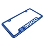 RAM 3500 Blue Carbon Fiber Texture ABS Plastic 50 States License Plate Frame