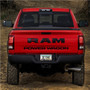 RAM 1500 Logo UV-LED Printed on Black Dome Chrome Stainless Steel License Plate Frame