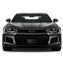 Chevrolet Camaro ZL1 3D Gunmetal Gray Name Logo on Black Stainless Steel License Plate