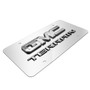GMC Terrain 3D Dual Logo Mirror Chrome Stainless Steel License Plate