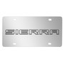 GMC Sierra 3D Nameplate Mirror Chrome Stainless Steel License Plate