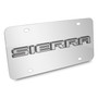 GMC Sierra 3D Nameplate Mirror Chrome Stainless Steel License Plate