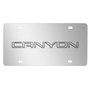 GMC Canyon 3D Nameplate Mirror Chrome Stainless Steel License Plate