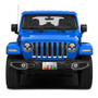 Jeep Sahara 3D Logo on Rubber Ducks Graphic Shiny Silver Metal License Plate