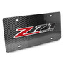 Chevrolet Z71 Offroad 3D Logo on Real Black Carbon Fiber License Plate