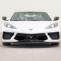 Chevrolet Corvette C8 3D Logo on Corvette Pattern Black Aluminum License Plate