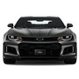 Chevrolet 3D Gunmetal Gray Metal Logo on Black Stainless Steel License Plate