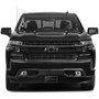 Chevrolet Silverado 3D Gunmetal Gray Name Logo on Black Stainless Steel License Plate