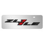 Chevrolet Camaro ZL1-1LE 3D Logo 12" x 4.25" European Look Chrome Half-Size Stainless Steel License Plate