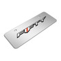 Chevrolet Camaro 50 Years in 3D Logo 12" x 4.25" European Look Chrome Half-Size Stainless Steel License Plate